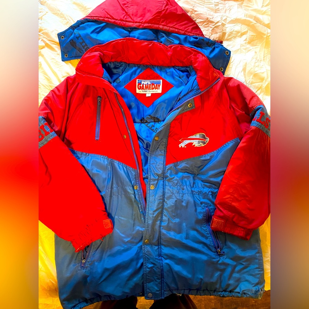Vintage NFL GameDay Buffalo Billsls Hooded Jacket